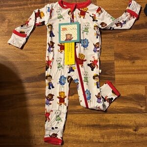 NWT Daniel tiger bamboo zippy